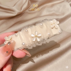 Kẹp Mái Bật HimHip HKCC Vườn Hoa Nhỏ Trong Sương 8x3.5cm