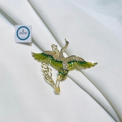 Trâm,Ghim Cài HimHip Hạc Trường Thọ HKCC Đính Phale 6*7,5cm