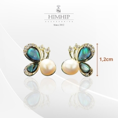 Set Quà HimHip 20/11 Khăn Lụa Cao Cấp 53*53cm & Cài Áo, Khuyên Tai Kèm Túi Hộp Thiệp - 977