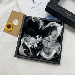 Set Quà Tặng Khăn Lụa Vuông Khổ 70 Kèm Cài Khăn - 267 (Combo đã bao gồm túi hộp thiệp)