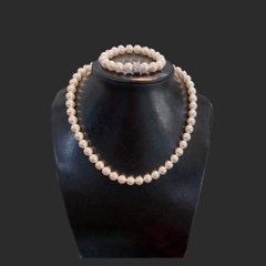 [Thiết Kế] Vòng Cổ HimHip Tinh Thể Ngọc Trai Sang Trọng 40cm Phụ Kiện Áo Dài