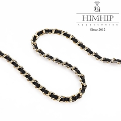 Dây Lưng HimHip Xích Phối Da Charm Cỏ 4 Lá Sang Trọng