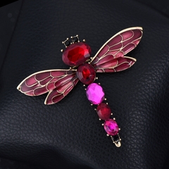 Trâm, Ghim Cài Áo HimHip Chuồn Chuồn Cánh Sang Trọng HKCC Đính Phale 5*6cm