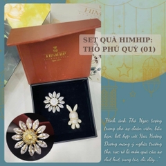 Set Quà Trung Thu HimHip [Thỏ Phú Quý 01] Cài Áo Kèm Túi Hộp Thiệp - 632