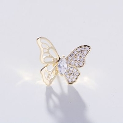 Pin Cài Áo HimHip Bướm Cánh Đá Sang Trọng HKCC Đính Phale 2*1,5cm