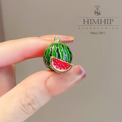 Pin Cài Áo HimHip Quả Dưa Hấu Dễ Thương HKCC Phủ Bóng 2cm