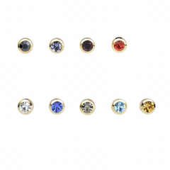 Pin Cài Áo HimHip Nam Nữ Đá Nhiều Màu Sang Trọng HKCC Đính Phale 0.8cm