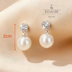 Set Trang Sức HimHip  Vòng Cổ Trai Thật Khóa Lúa 62cm, Vòng Tay, Khuyên Tai Kèm Túi Hộp Thiệp - 108