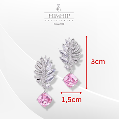 Set Quà Valentine 8/3 HimHip Khuyên Tai & Kẹp Mái Kèm Túi Hộp Thiệp - 293