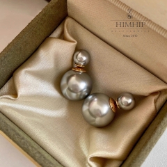Set Quà 8/3 HimHip Khuyên Tai, Cài Áo & Kẹp Mái Kèm Túi Hộp Thiệp - 1168