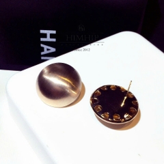 Khuyên Tai Bản To HimHip HKCC Dáng Tròn Sang Trọng 3.5cm