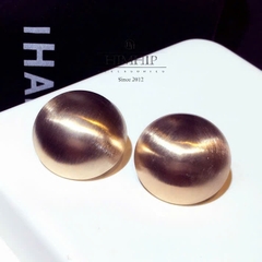 Khuyên Tai Bản To HimHip HKCC Dáng Tròn Sang Trọng 3.5cm