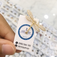 Trâm, Ghim Cài Áo HimHip Chữ X Vàng Lồng Chữ Sang Trọng HKCC Mix Trai 4x5cm