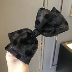 Kẹp Bấm HimHip Nơ Vải Chấm Bi Đáng Yêu 8.5x16cm