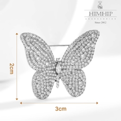 Set Quà HimHip Khăn Lụa Cao Cấp 53*53cm & Cài Áo Kèm Túi Hộp Thiệp - 918