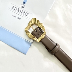 Dây Lưng HimHip Da Thật Khóa Kim Loại Hoạ Tiết Cổ Điển 2.5x102cm