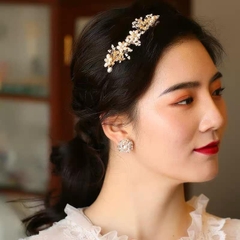 Bờm HimHip Kết Hoa Handmade Sang Trọng 3.5cm