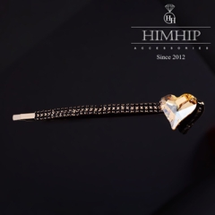 Kẹp Mái HimHip Đính Đá Phale Hình Trái Tim Đáng Yêu 0.5x9cm