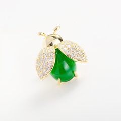 Pin Cài Áo HimHip Bọ Cánh Vàng Sang Trọng HKCC Đính Phale 1,8cm