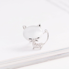 Pin Cài Áo HimHip Mèo Nhỏ Đáng Yêu HKCC Đính Phale 1*2cm