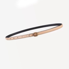 Dây Lưng HimHip Da Thật Khoá Sọc Vuông Thanh Lịch 1.5x93.5cm