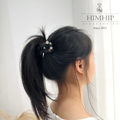 Kẹp Càng Cua HimHip Composite Vòng Phale Mix Hạt Giả Trai Đính Nơ Nhỏ 6 Răng 4x4.5cm