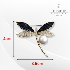Set Quà HimHip Khăn Lụa Cao Cấp 53*53cm & Cài Áo Kèm Túi Hộp Thiệp - 924