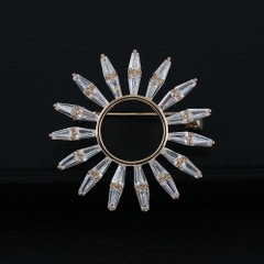 Trâm, Ghim Cài Áo HimHip Vòng Tròn Cánh Thưa Thanh Lịch HKCC Đính Phale 3,5cm