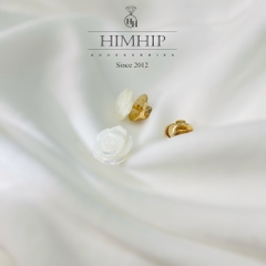 [Thiết kế] Pin Cài Áo HimHip Hoa Hồng Sang Trọng HKCC Khảm Trai 1,2cm