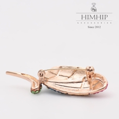 Trâm, Ghim Cài Áo HimHip Bướm Nhiều Màu Thanh Lịch HKCC Đính Phale 3*5cm