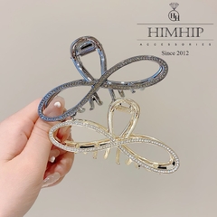 Kẹp Càng Cua HimHip Đính Đá Phale Thắt Nơ Sang Trọng 10.5cm
