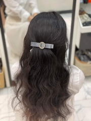 Kẹp Bấm HimHip Đính Phale Nơ Vải Nhung Thanh Lịch 2.8x9.5cm