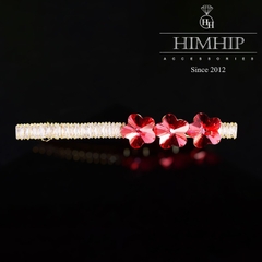 Kẹp Bấm HimHip HKCC Đính Phale Ba Hoa Sang Trọng 0.5x6cm