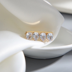 Trâm, Ghim Cài Áo Nhỏ HimHip Thanh Ngang Vàng Sang Trọng HKCC Đính Phale 1*2,5cm