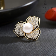 Pin Cài Áo HimHip Hoa Trà Thanh Lịch HKCC Mix Trai 2*2,4cm