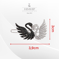 Kẹp Mái HimHip HKCC Đôi Thiên Nga Phale Uyên Ương 3.9*3cm