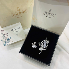 Set Quà 8/3 HimHip Cài Áo Kèm Túi Hộp Thiệp - 1106