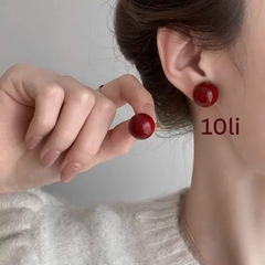 Khuyên Tai Nụ HimHip Tinh Thể Ngọc Trai Hạt Nụ Thanh Lịch