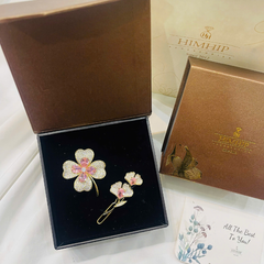 Set Quà Valentine 8/3 HimHip Kẹp Mái & Cài Áo Kèm Túi Hộp Thiệp - 107