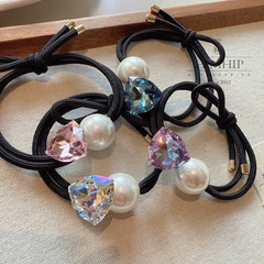 Dây Buộc Tóc HimHip Phale Tam Giác 1.7cm Phối Giả Trai 1.5cm