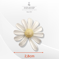 Pin Cài Cúc Áo HimHip HKCC Cúc Nhỏ Nụ Vàng Phối Cánh Đung Đưa 2.8cm