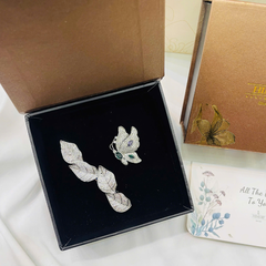 Set Quà 8/3 HimHip Kẹp Bấm & Cài Áo Kèm Túi Hộp Thiệp - 113