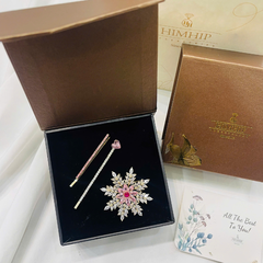 Set Quà Valentine 8/3 HimHip Kẹp Mái & Cài Áo Kèm Túi Hộp Thiệp - 103