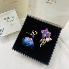 Set Quà Valentine 8/3 HimHip Cài Áo Kèm Túi Hộp Thiệp - 1108