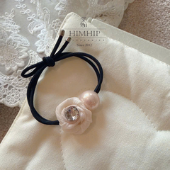 Dây Buộc Tóc Tag HimHip Hoa Hồng Nụ Phale 2.3cm Phối Giả Trai 1.7cm