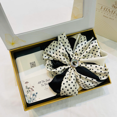 Set Quà HimHip Khăn Lụa Cao Cấp 85*85cm & Cài Khăn Kèm Túi Hộp Thiệp - 1049
