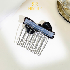 Xước Tóc HimHip Plastic Nơ Nhỏ Vắt Sổ 7 Răng 5,7x5,7cm