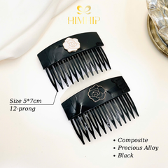 Xước HimhHip Composite Mặt Hoa Hồng Thanh Lịch 12 Răng 5*7cm