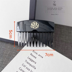 Xước HimhHip Composite Mặt Viền Hoa Hồng Thanh Lịch 12 Răng 5*7cm