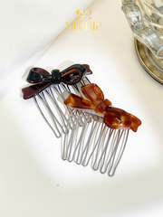 Xước Tóc HimHip Plastic Nơ Nhỏ Vắt Sổ 7 Răng 5,7x5,7cm